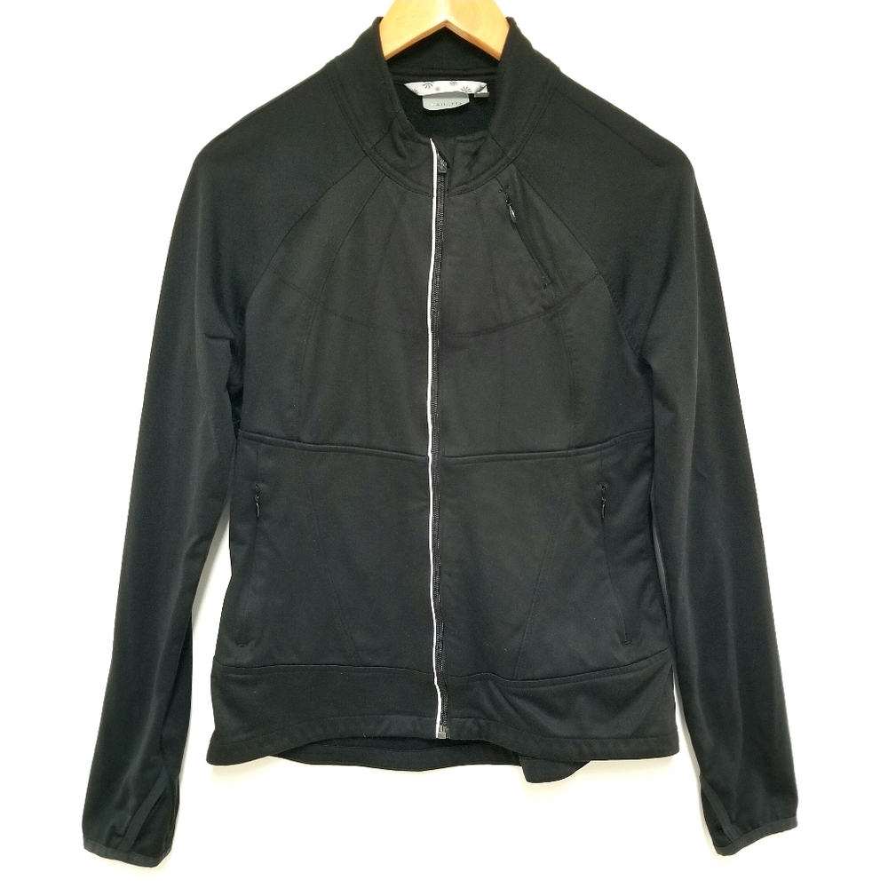 twilight run full zip black athletic jacket